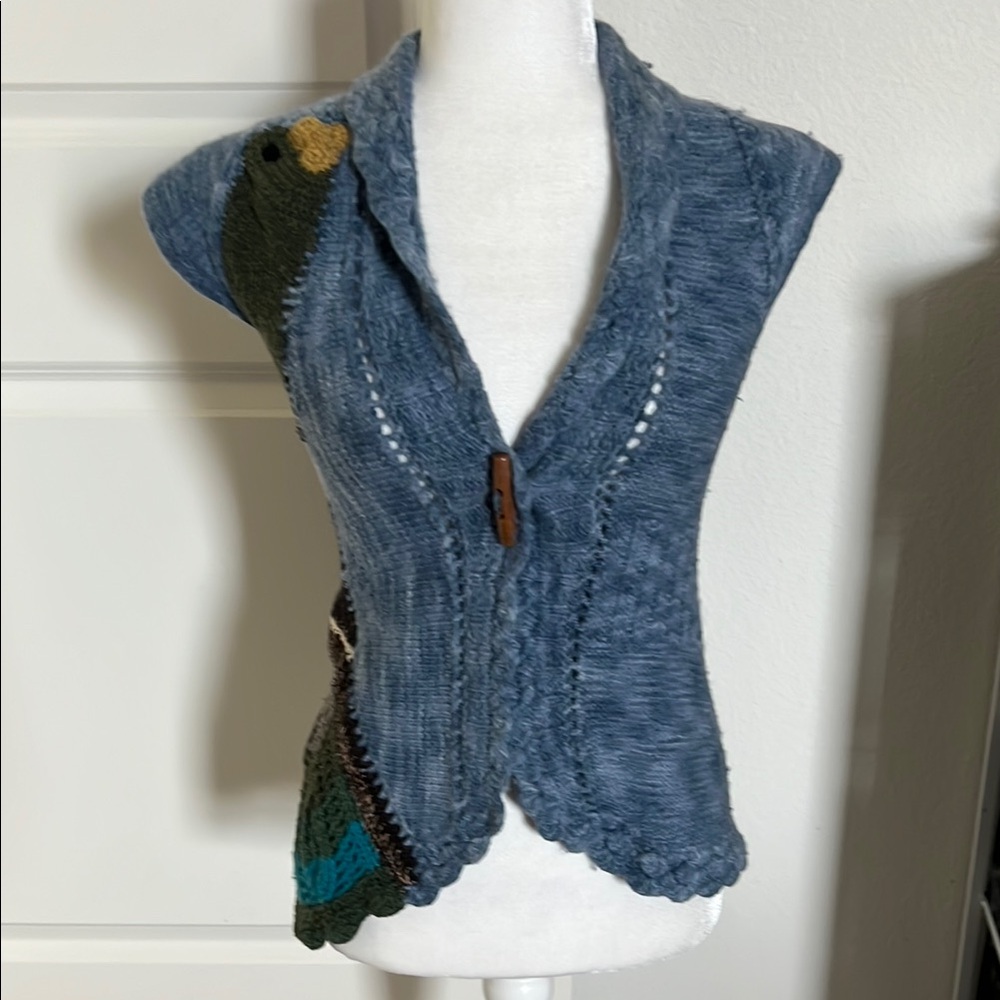 RARE EUC Rosie Neira from Anthropologie Blue Bird Sweater - XS